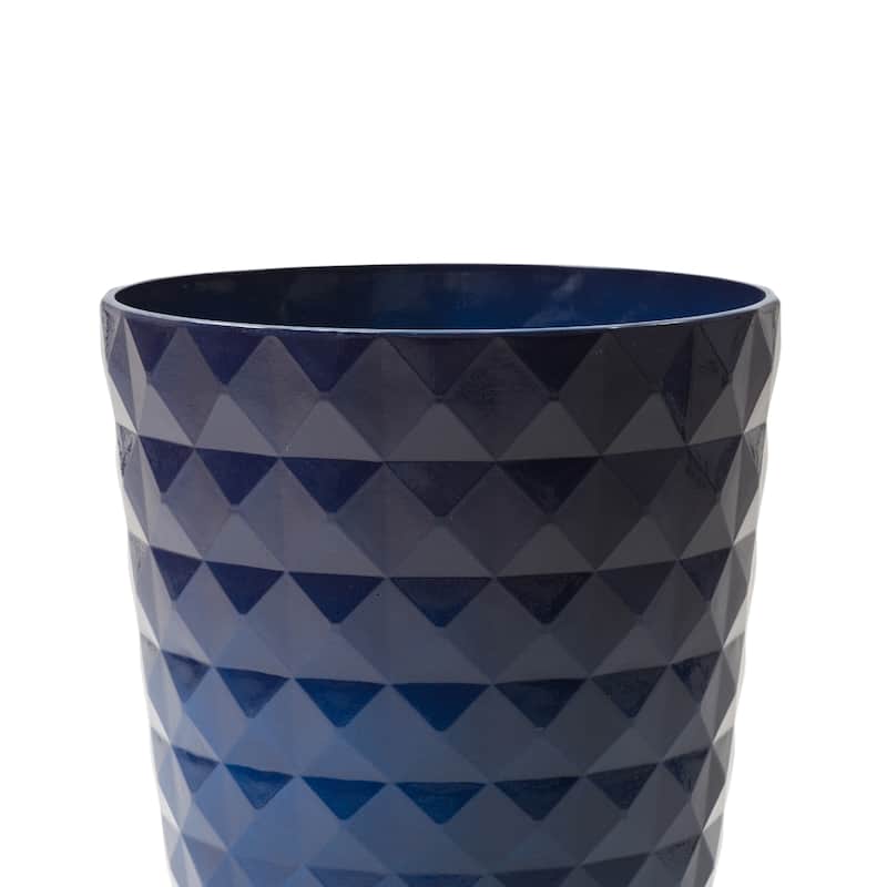 Glitzhome Oversized Eco-Friendly PE Tall Planter Porch Flowerpot (Set of 2)