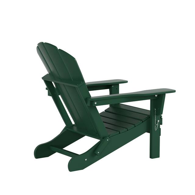 Laguna Folding Poly Eco-Friendly All Weather Outdoor Adirondack Chair