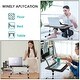 preview thumbnail 9 of 8, Adjustable Foldable and Portable Laptop Table Stand Desk for Bed, Sofa - 20.4 * 11.8 * 12.6 inches