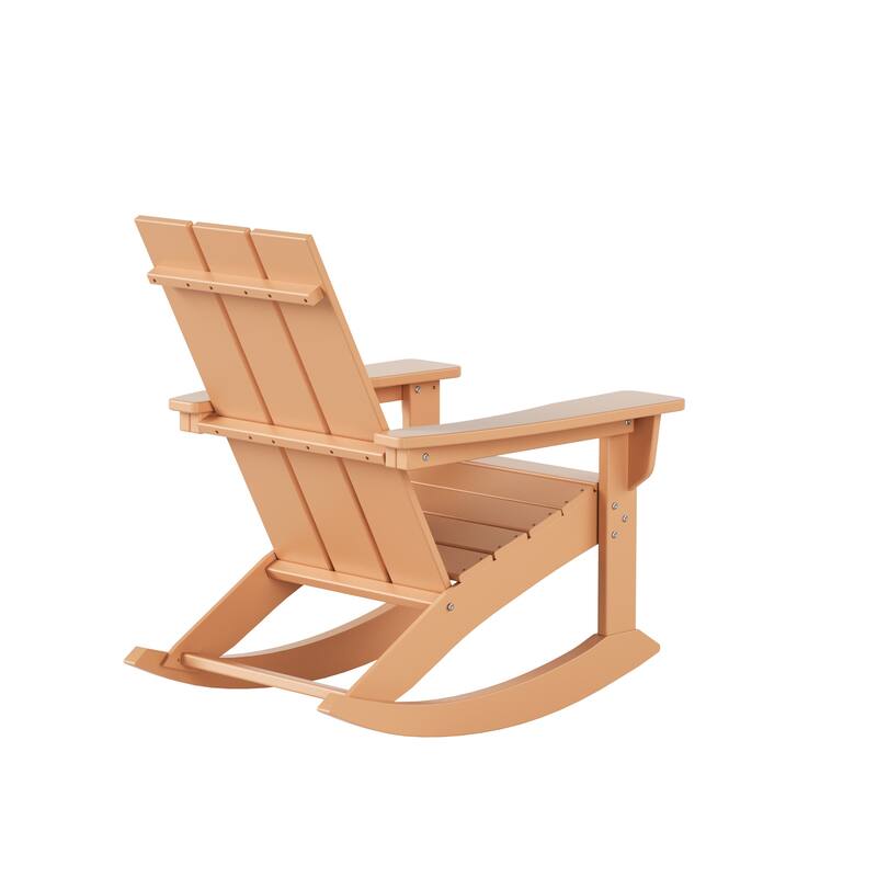 Shoreside 5-Piece Poly All Weather Rocking Chair Conversation Set