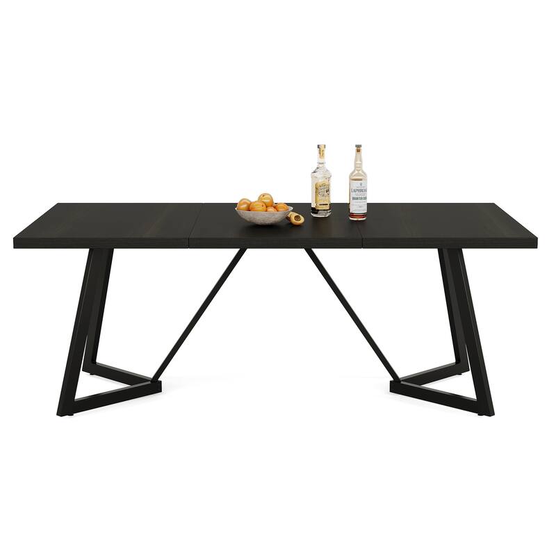 70.86-Inch Modern Large Rectangular Kitchen Dining Table for 6-8