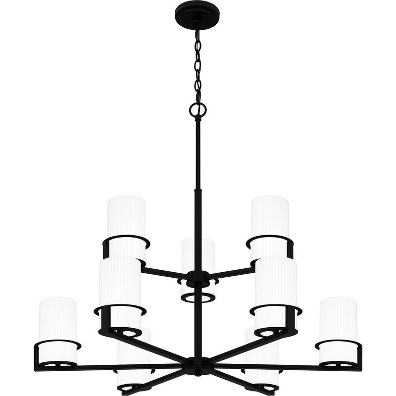 Seymour 9-Light Matte Black Chandelier