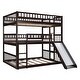 preview thumbnail 42 of 46, Solid Wood Triple Bunk Bed - Full-Over-Full-Over-Full
