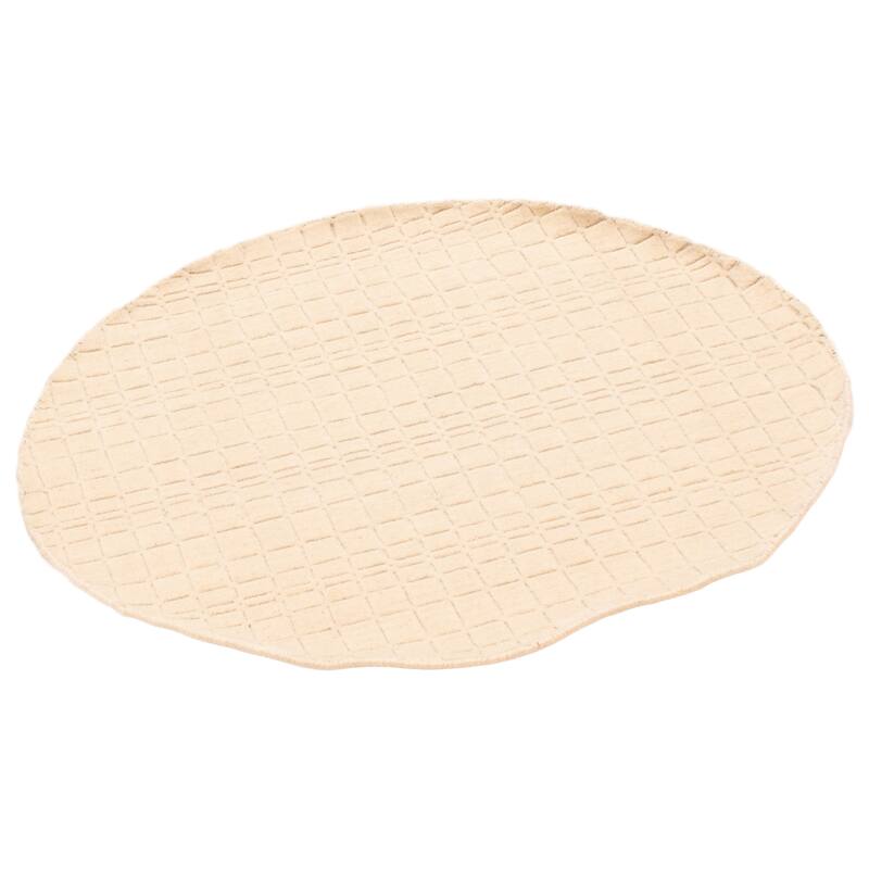 Kashkuli Gabbeh Ivory Rug 3'11" x 3'11" - 3'11 x 3'11