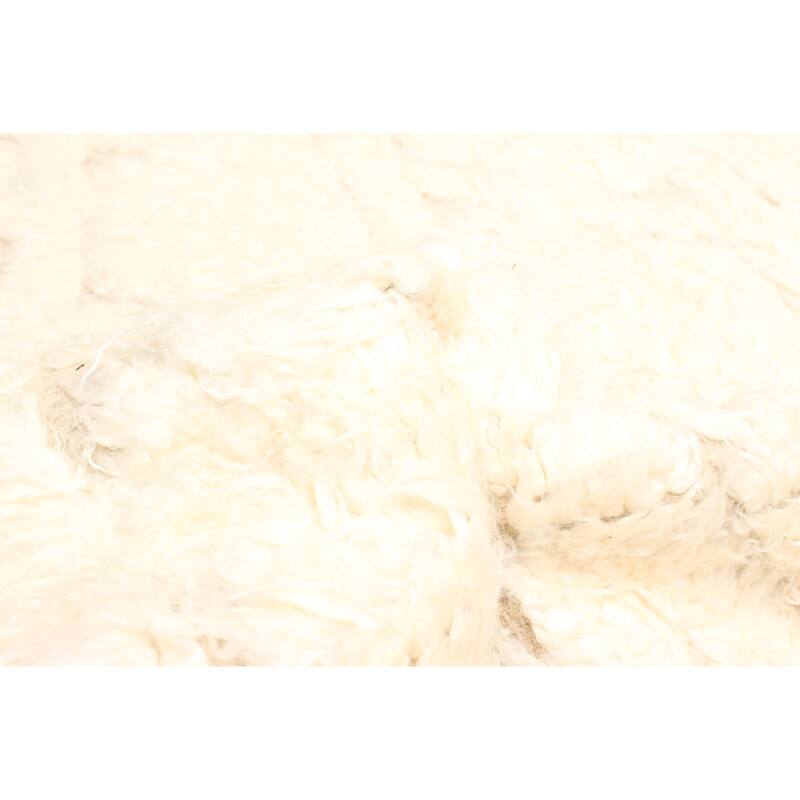 ECARPETGALLERY Hand-knotted Tangier Cream Wool Rug - 5'8 x 7'8