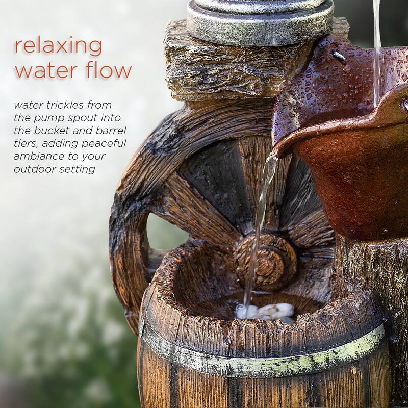 Old Fashion Pump Barrel Fountain
