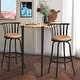 preview thumbnail 9 of 8, Homylin Swivel Bar Stools Set of 3 for Home Kitchen - N/A