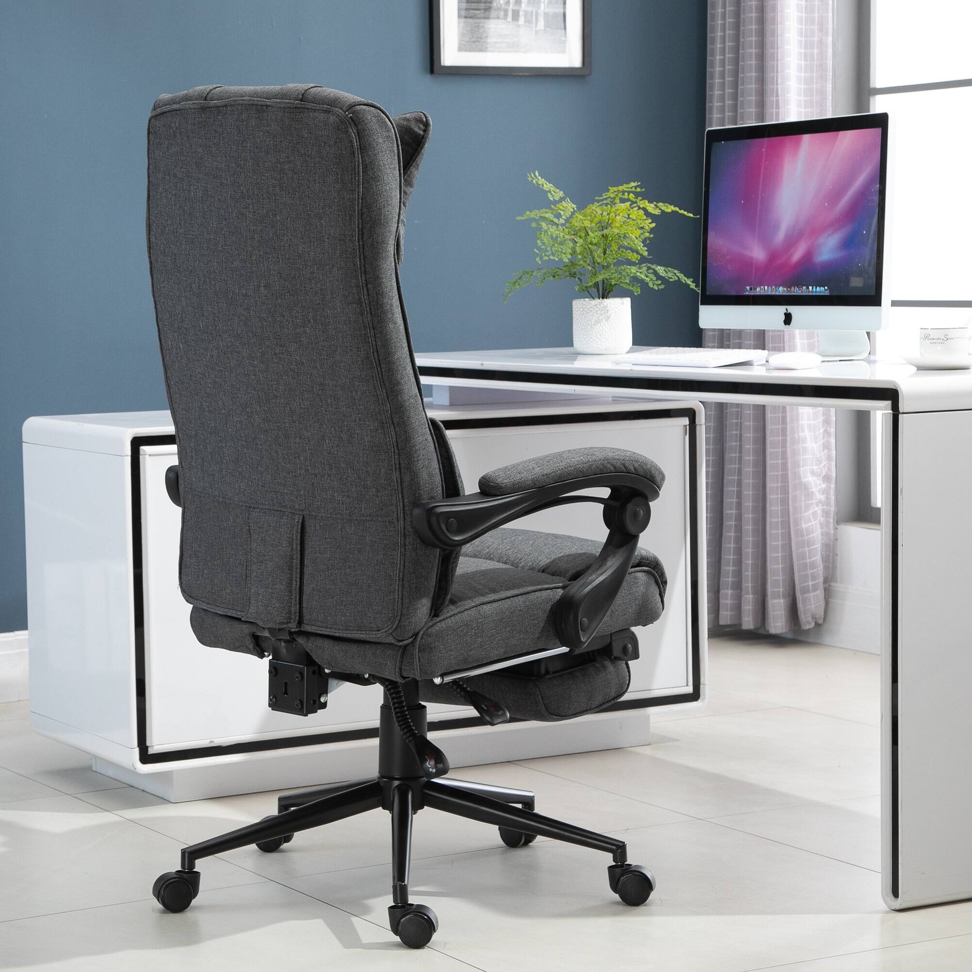 Vinsetto Reclining Home Office Chair Executive Adjustable Rolling