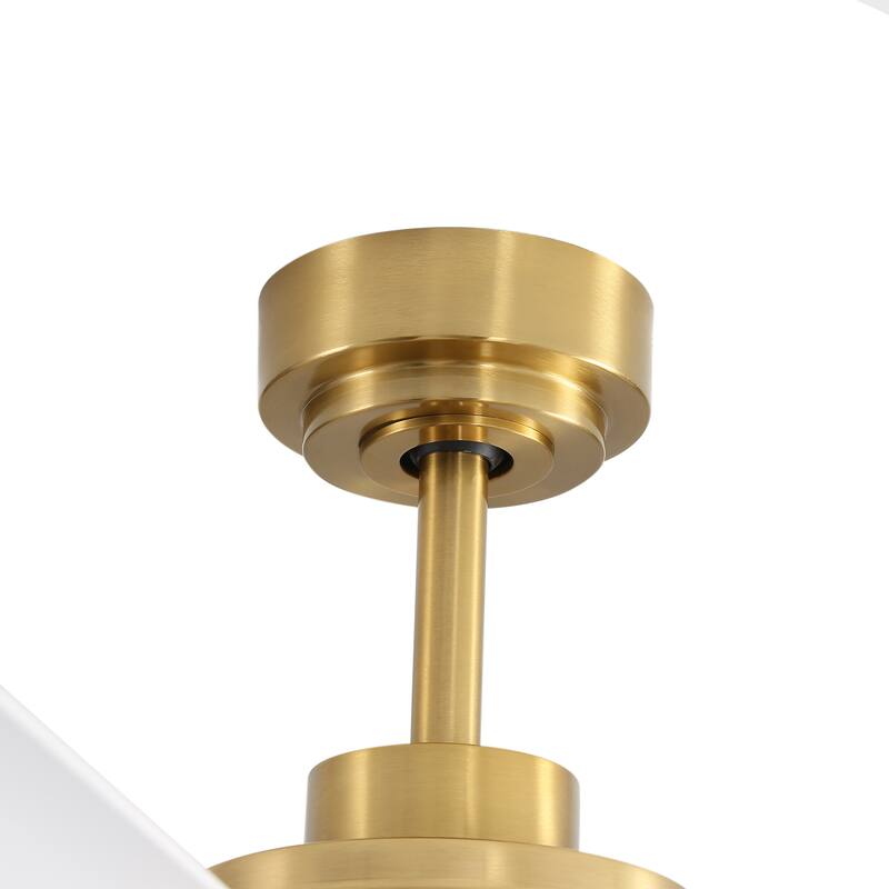 72-in 8 Aluminum Blade Gold Ceiling Fan with LED Light Remote Control
