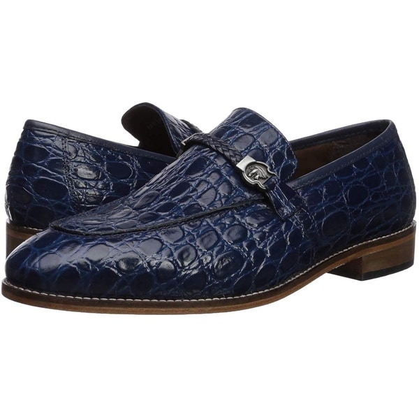 stacy adams blue loafers