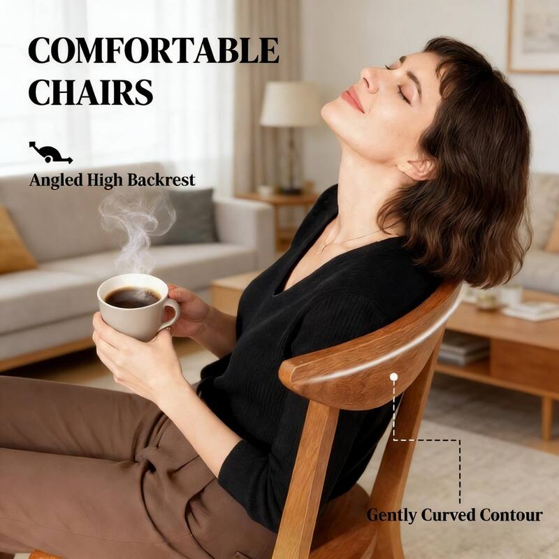 5-Piece Dining Set, 43.3" Rustic Wooden Rectangular Dining Table and 4 Chairs