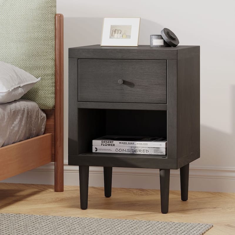 Modern 1-Drawer Nightstand by Christopher Knight Home