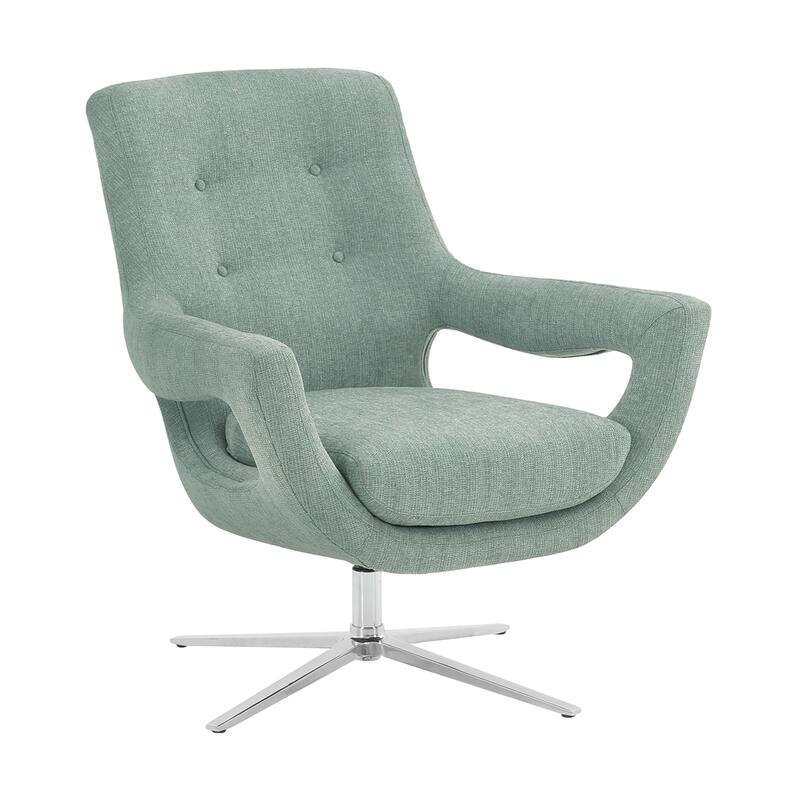 Armen Living Quinn Adjustable Swivel Accent Chair