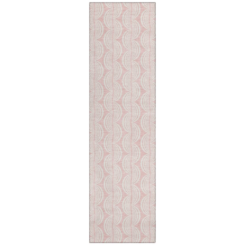Machine Washable Indoor/ Outdoor Wavy Modern Chantille Rug