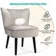preview thumbnail 23 of 31, Costway Set of 2 Armless Accent Chair Upholstered Leisure Chair Single - 23'' x 27.5'' x 30''