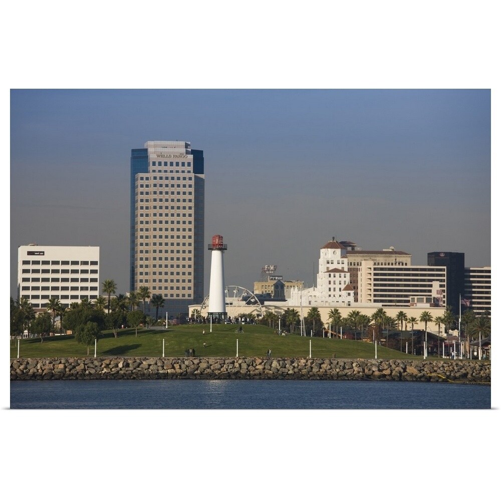 City Viewed From A Port Long Beach Los Angeles County Long Beach