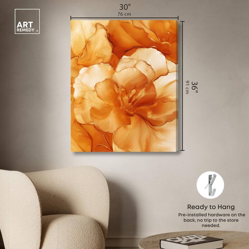 Sunlit Bloom I Canvas by Art Remedy, Gallery Wrapped