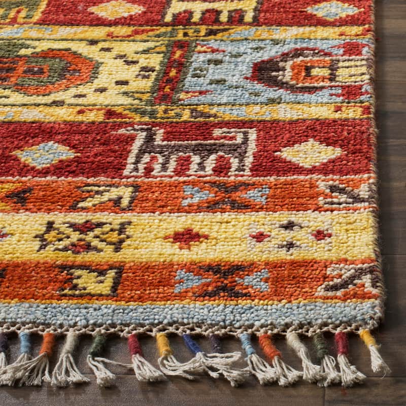 SAFAVIEH Hand-knotted Nomad Iliyana Southwestern Tribal Wool Rug