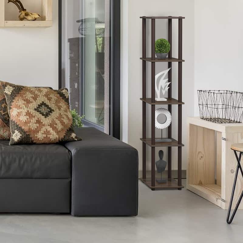 Porch & Den St. Marks 5-tier Corner Square Display Shelf