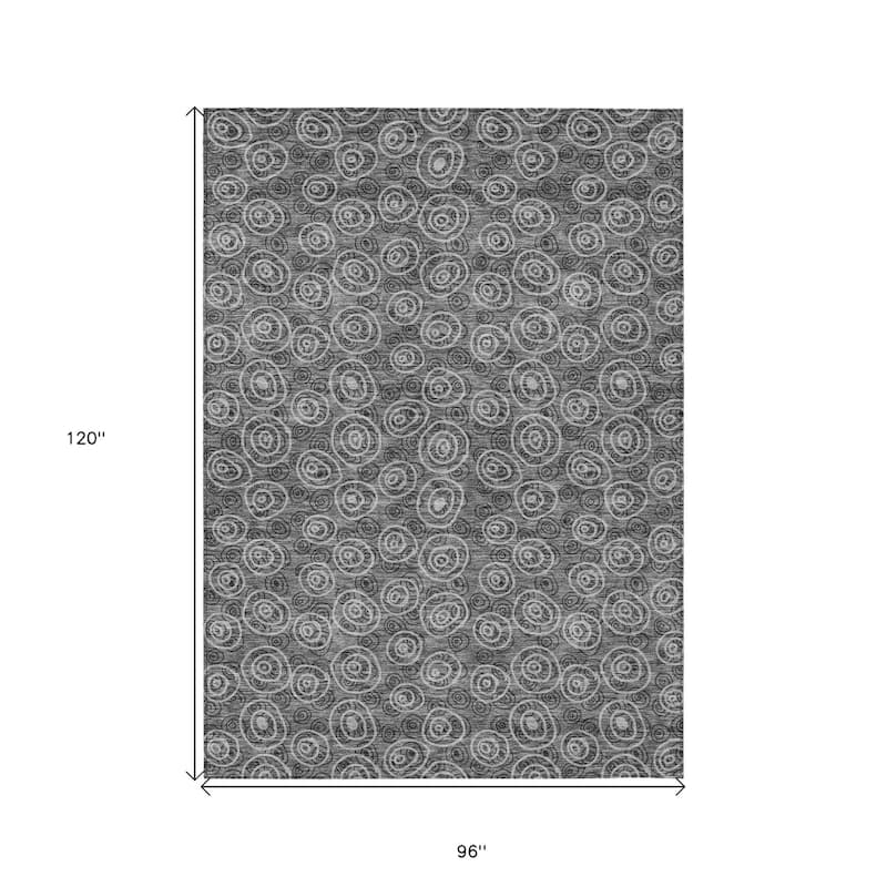 HomeRoots Geometric Transitional Rectangle Outdoor Rug