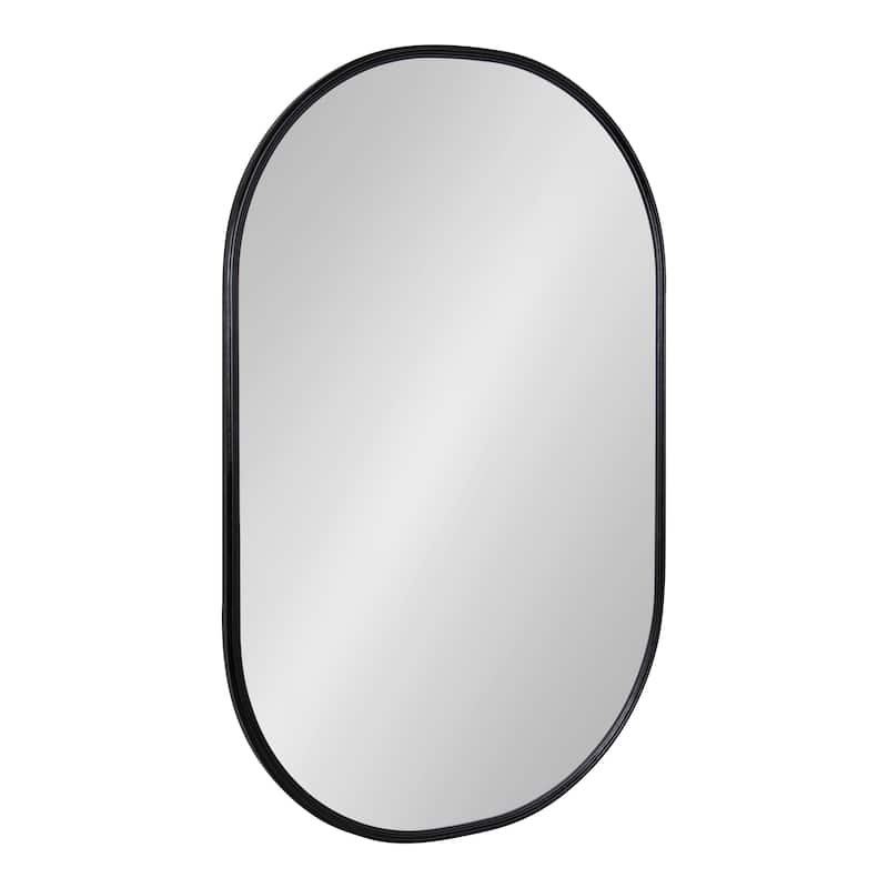 Kate and Laurel Caskill Capsule Framed Wall Mirror - 22x34 - Black