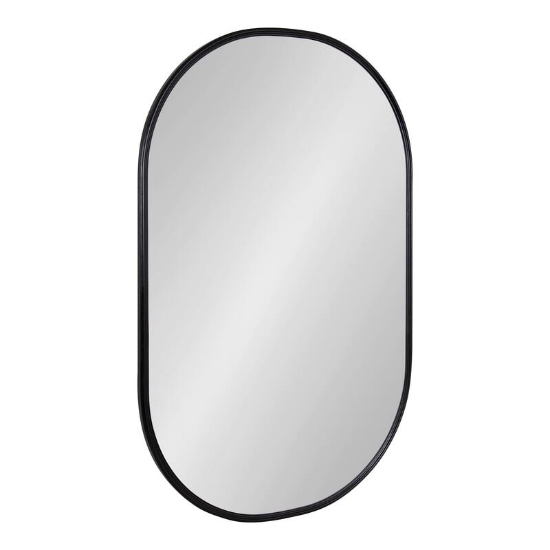Kate and Laurel Caskill Capsule Framed Wall Mirror - 22x34 - Black