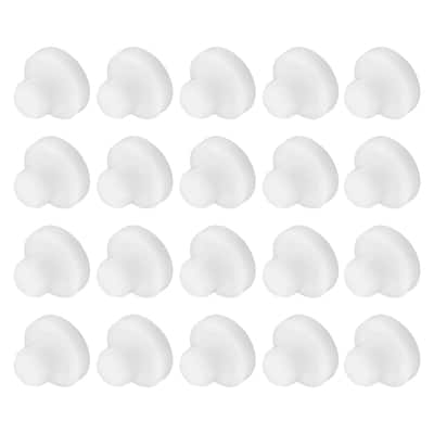 20PCS Silicone Plugs, Salt Shakers Solid Sealing Stopper, White
