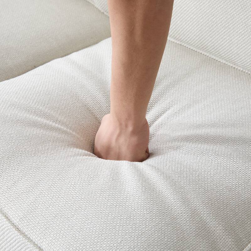 Faux Leather Upholstered Sofa, Deep Seat Sofa with Rolled Arms & Nailhead Trim, 2 Seater Sofa with Wooden Legs