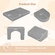 preview thumbnail 3 of 8, Gymax 8 PCS Modular Kids Play Couch Sofa w/ Suede Fabric Cover