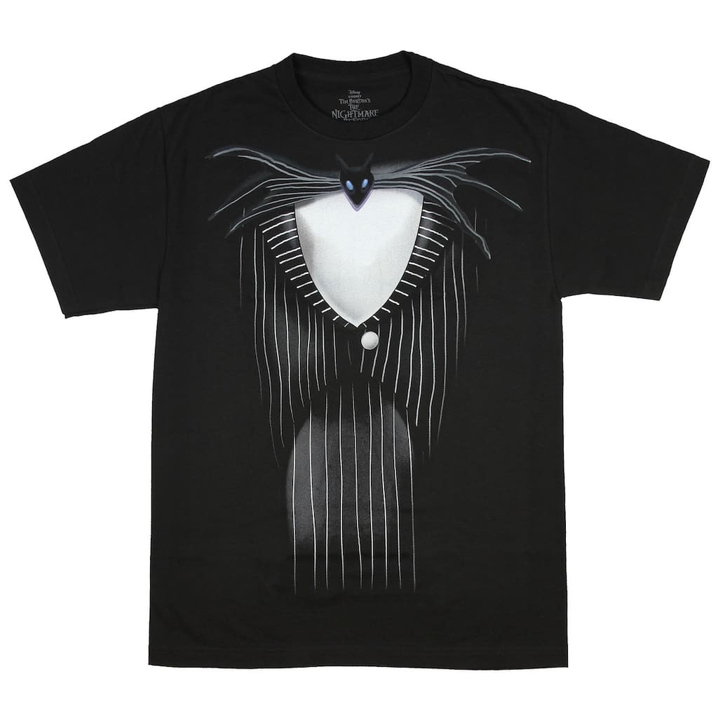 Disney Nightmare Before Christmas Men's Jack Skellington Tuxedo Costume Adult T-Shirt