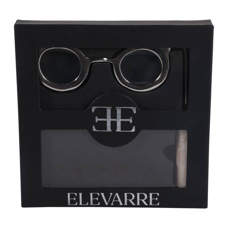 Eyeglass Magnifying Glass with Marble Handle Sculpture - 9"