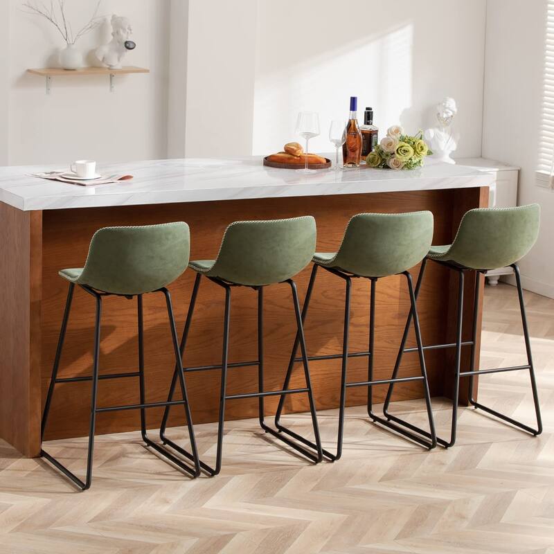 Bar Height Bar Stools Set of 2, Barstools with Backs, Modern Bar Stools for Kitchen Island, Bar Stools 30 Inch Seat Height