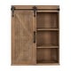 preview thumbnail 40 of 57, Kate and Laurel Cates Decorative Wood Cabinet with Sliding Barn Door - 22x28 Rustic Brown