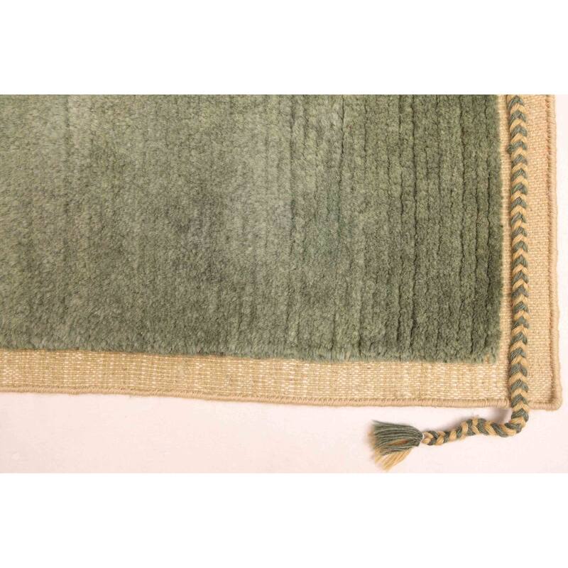 ECARPETGALLERY Hand-knotted Pak Finest Marrakesh Light Green Wool Rug - 9'0 x 12'3