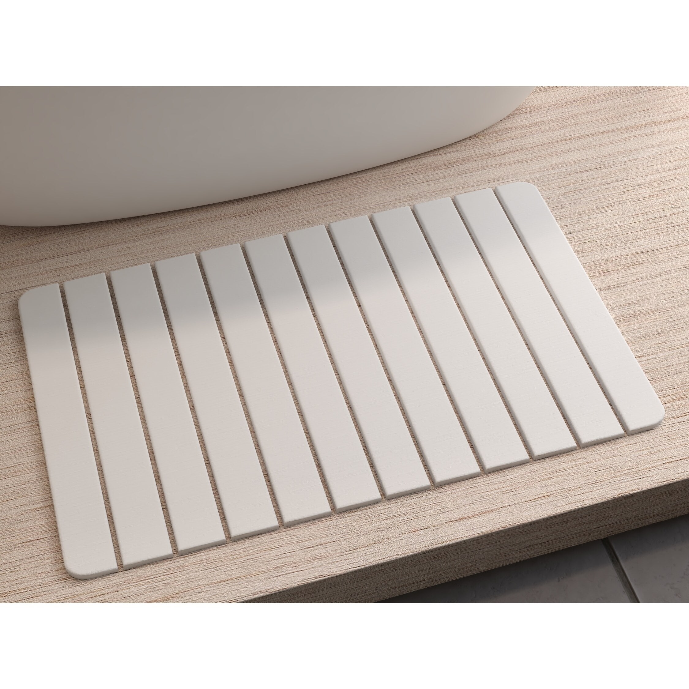 Diatomite Quick-Dry Stone 34" x 21" Large Bath Mat