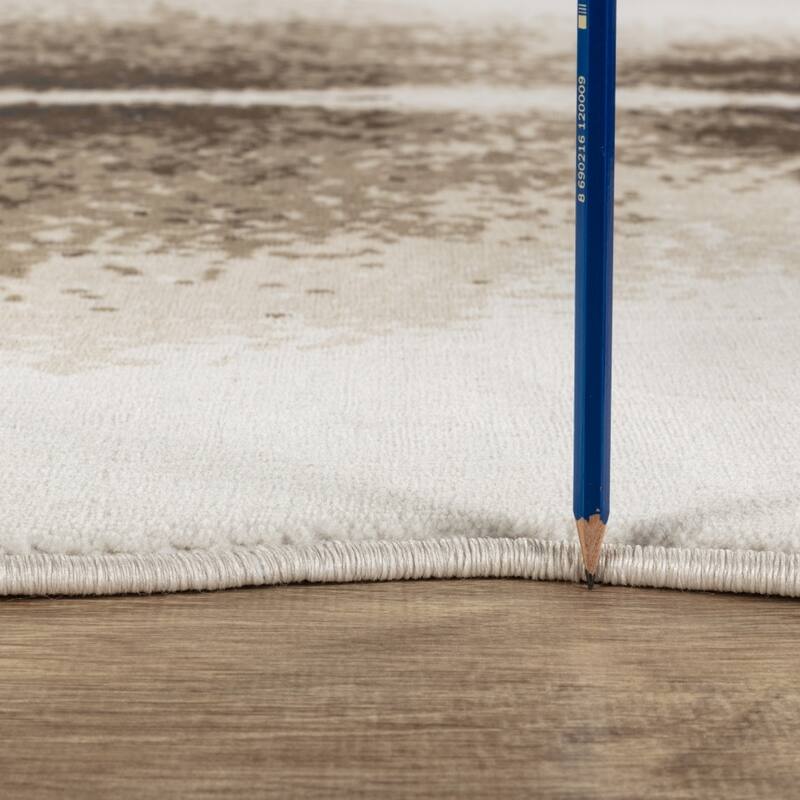 Brown 5 ft. x 7 ft. Luxury Area Rug, 0.43 Pile Height – Sophisticated Warmth for Any Room - 6' x 7'