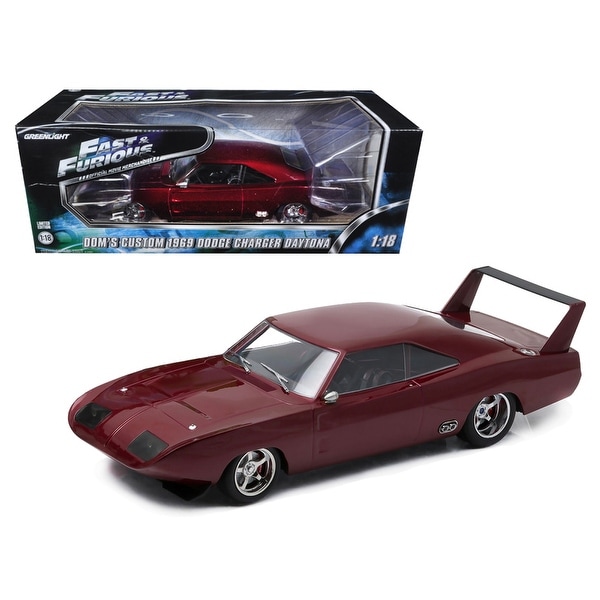 1969 Dom S Dodge Charger Daytona Custom Fast Furious 6 Movie 2013 In Window Box 1 18 Diecast Model Car By Greenlight