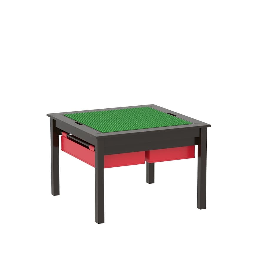 UTEX-2 in 1 Kids Activity Lego Table with Storage and Drawers