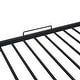 preview thumbnail 11 of 10, Contemporary Design Metal House Bunk Bed with Roof, Safety and Convenience, Twin over Full, Black