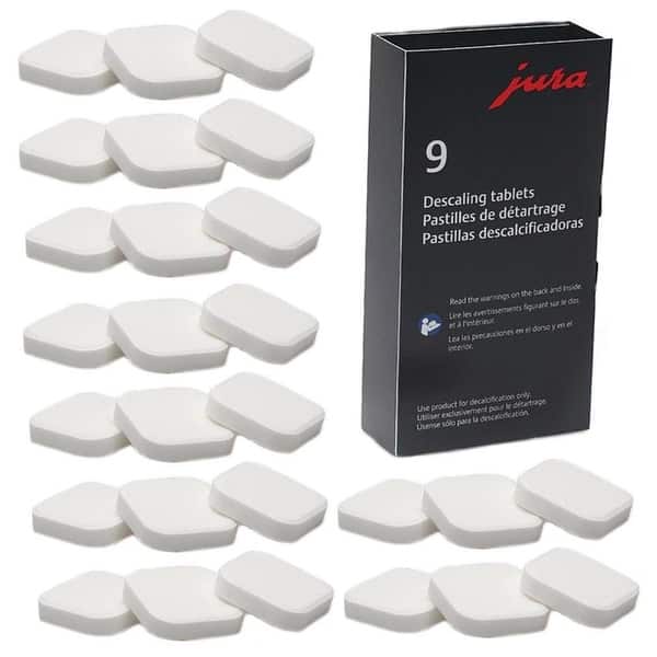 Jura Decalcifying Tablets for All Jura Machines, 27 Count - Bed