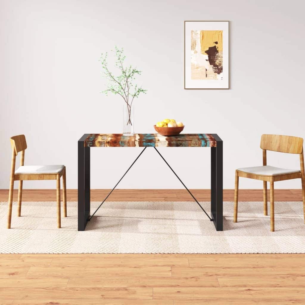 vidaXL Dining Table Solid Reclaimed Wood 47.2" - Multi