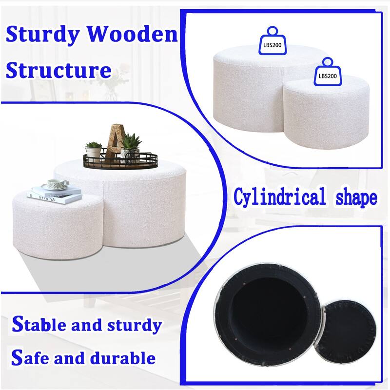 Nesting Coffee Table Set of 2