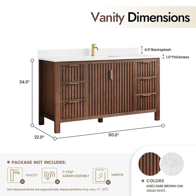 Shenzhen Bath Vanity with Composite Stone Top without Mirror