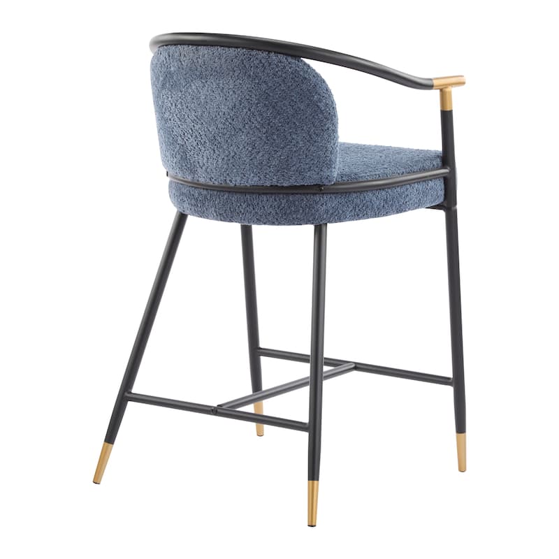 Upholstered Counter Stool Side Dining Chair Set of 2