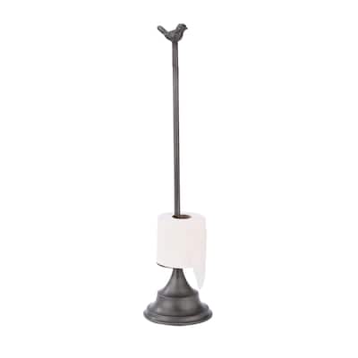 Little Bird Metal Toilet Paper Holder - Gray