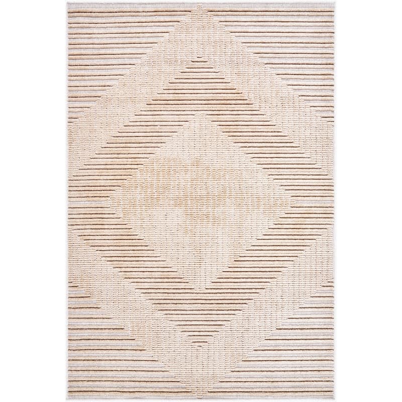 Livabliss Bohemian & Eclectic Lyna Diamond Washable Area Rug