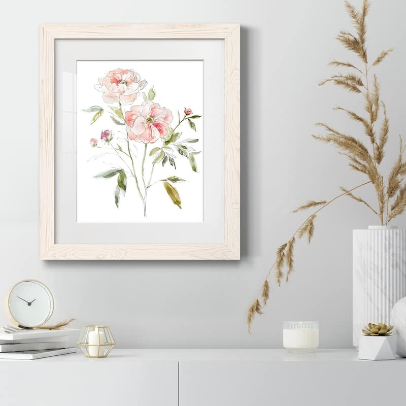 Sketchbook Cottage Rose I-Premium Framed Print - Ready to Hang