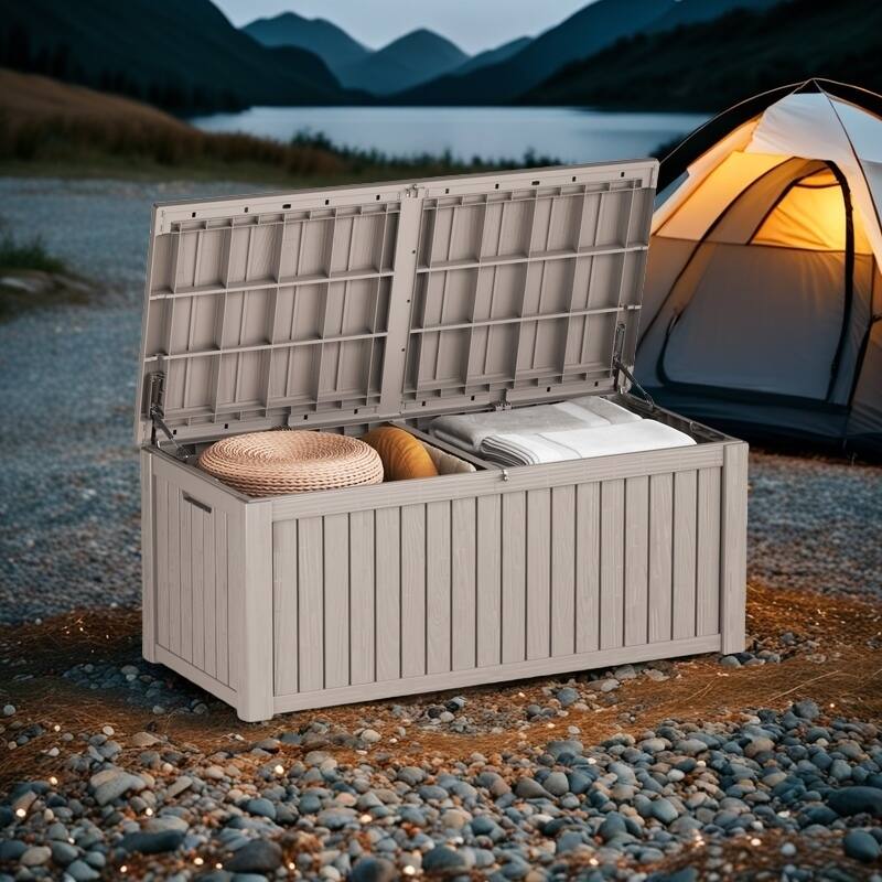 260 Gallon Large Resin Waterproof Outdoor Storage Box