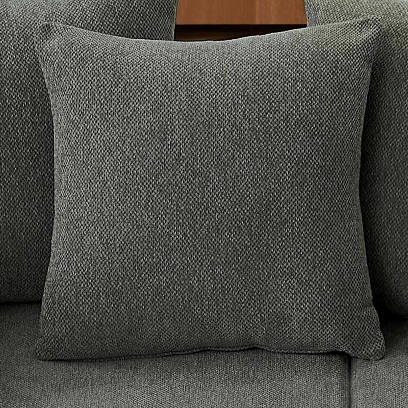 Chenille Sectional Sofa,Plush Chaise with Fixed Cushions,Modern Design