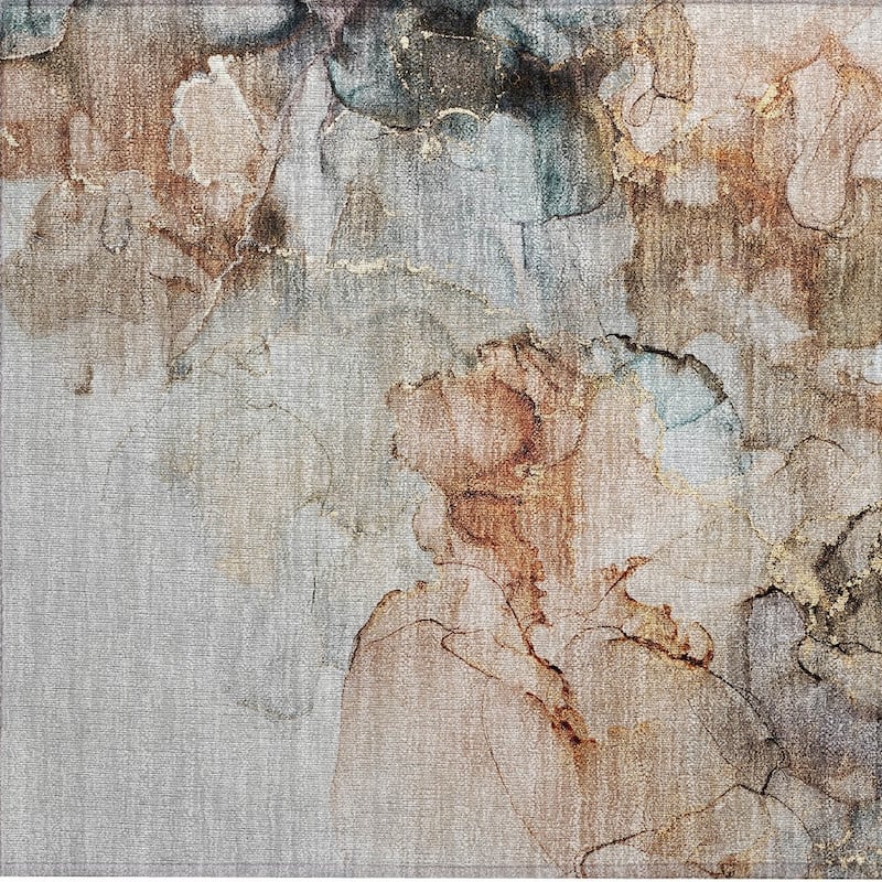Elfi Modern Art-Inspired Weather Resistant Blended Style Outdoor Rug